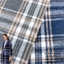 2021 China Hersteller hochwertiger italienischer 100% Polyester Stoffanzug prüfen Tweed Coat -Stoffe Textilien